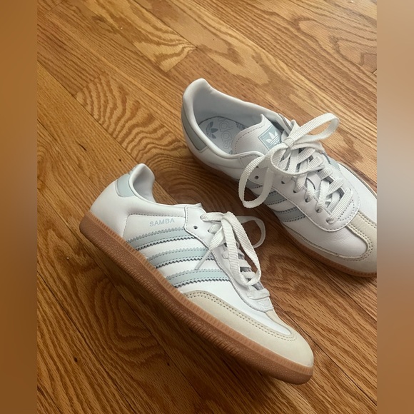 Samba OG Shoes Cloud White / Halo Blue / Off White size 7.5 - Picture 4 of 6